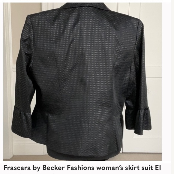 Black Women's Jacket & Skirt Set - Picture 2 of 3